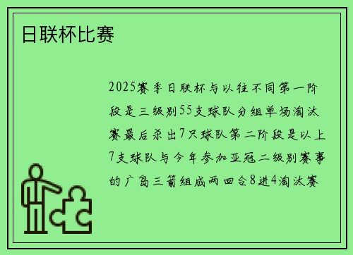 日联杯比赛